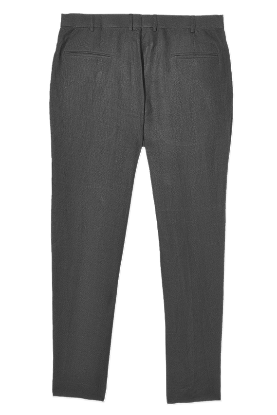 nimbus grey linen narrow pants