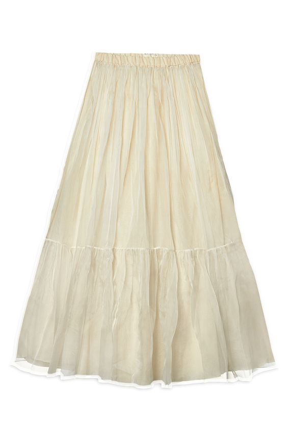 Ennui Off-white Organza Skirt