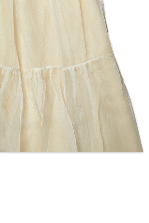 Ennui Off-white Organza Skirt