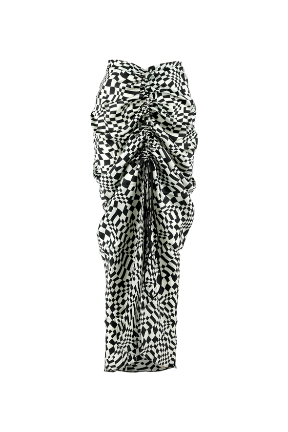 Sedona Skirt in Black and white checks