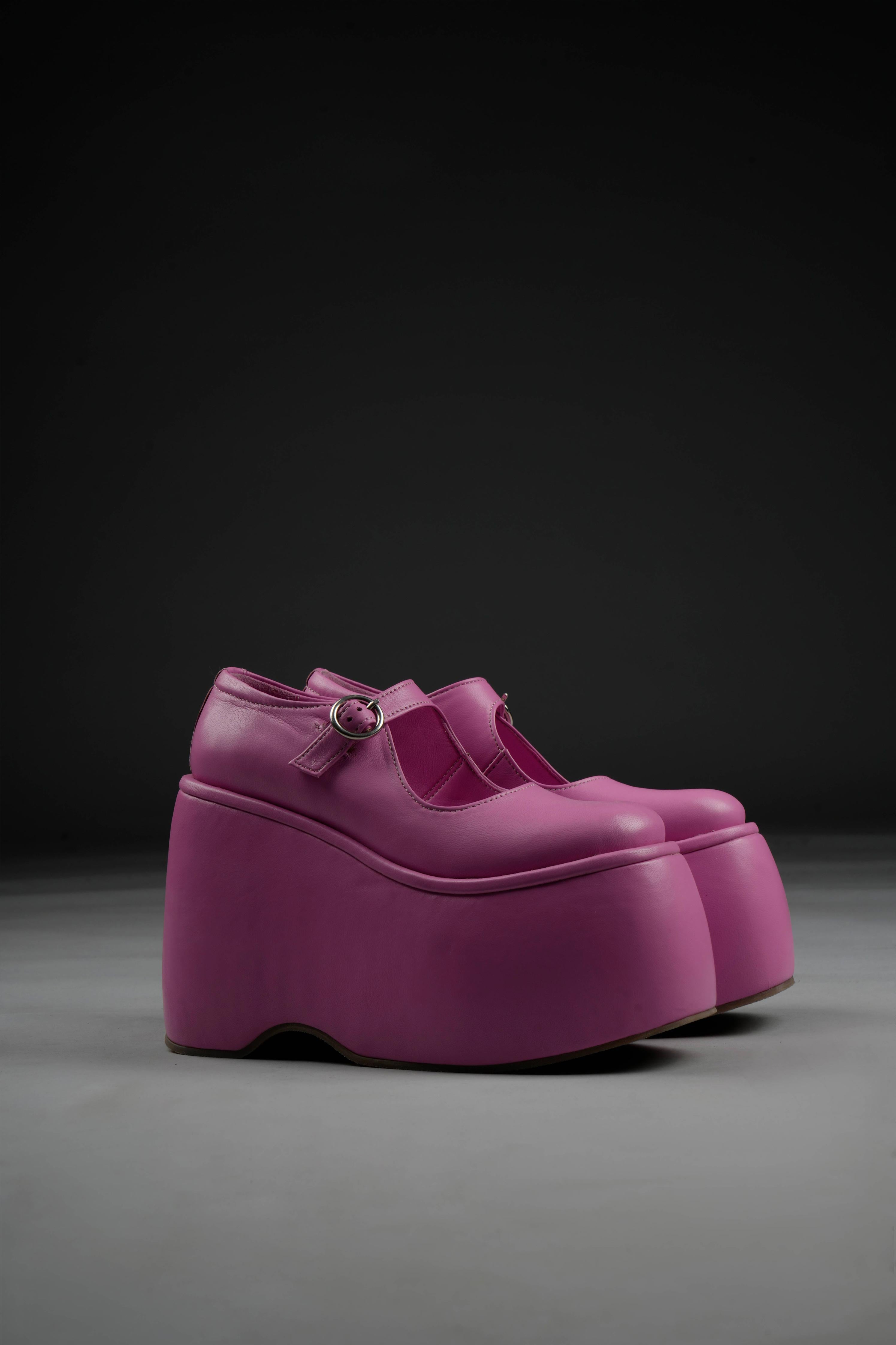 Buy Shoetopia Stylish Braid Style Strap Mauve Platform Heels For Women &  Girls Online at Best Prices in India - JioMart.