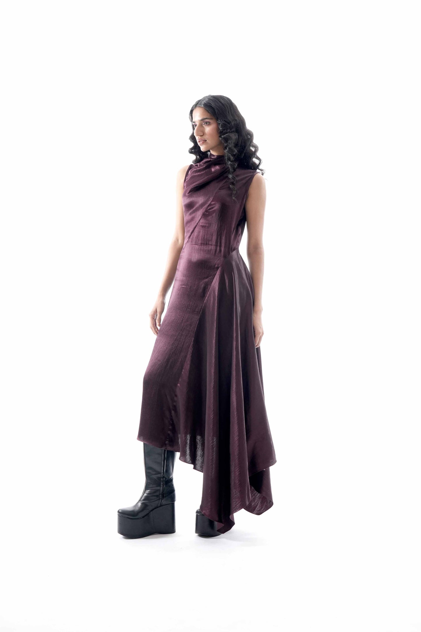 Artemis Dress in Burgundy