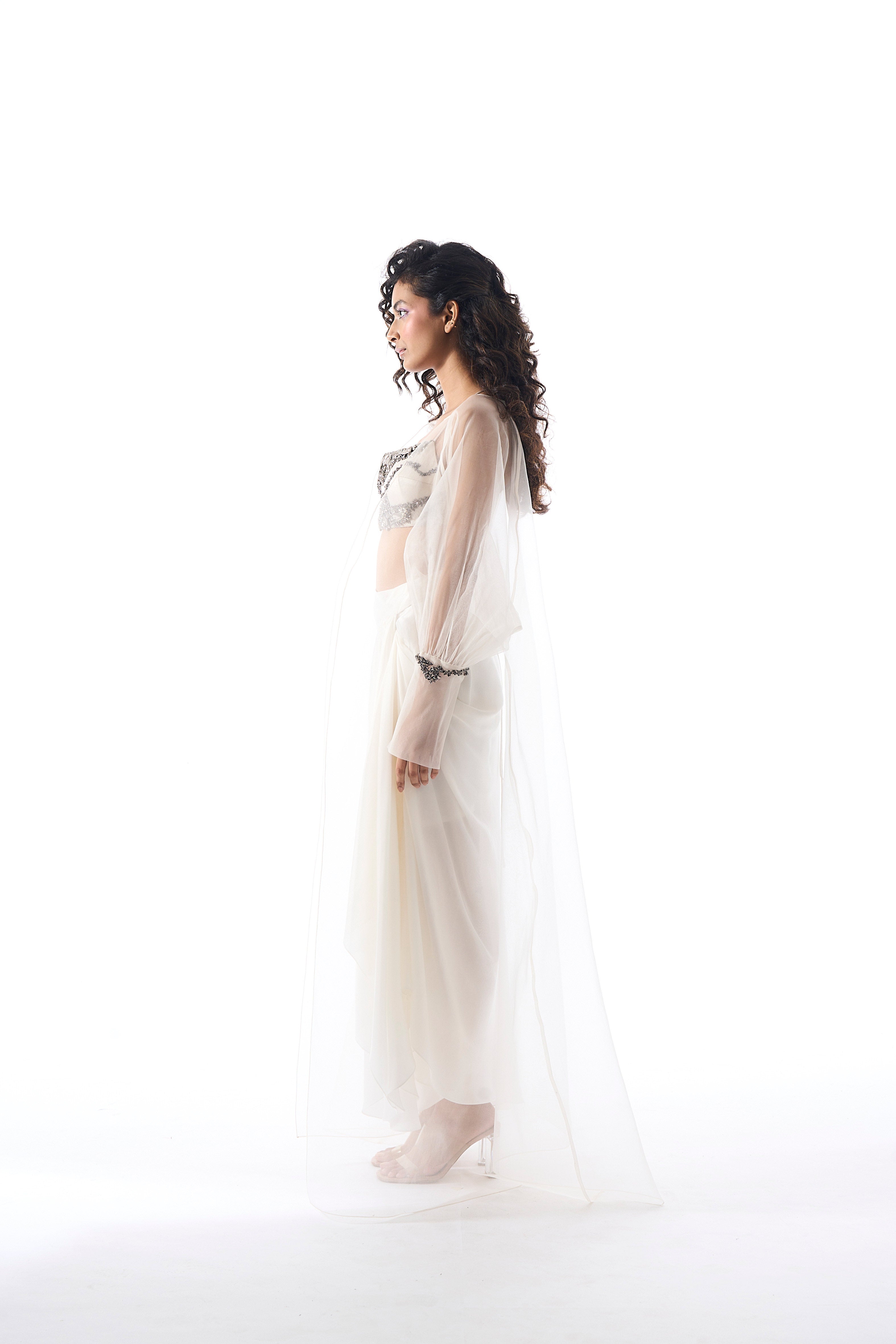 Showgirl Skirt in Off White