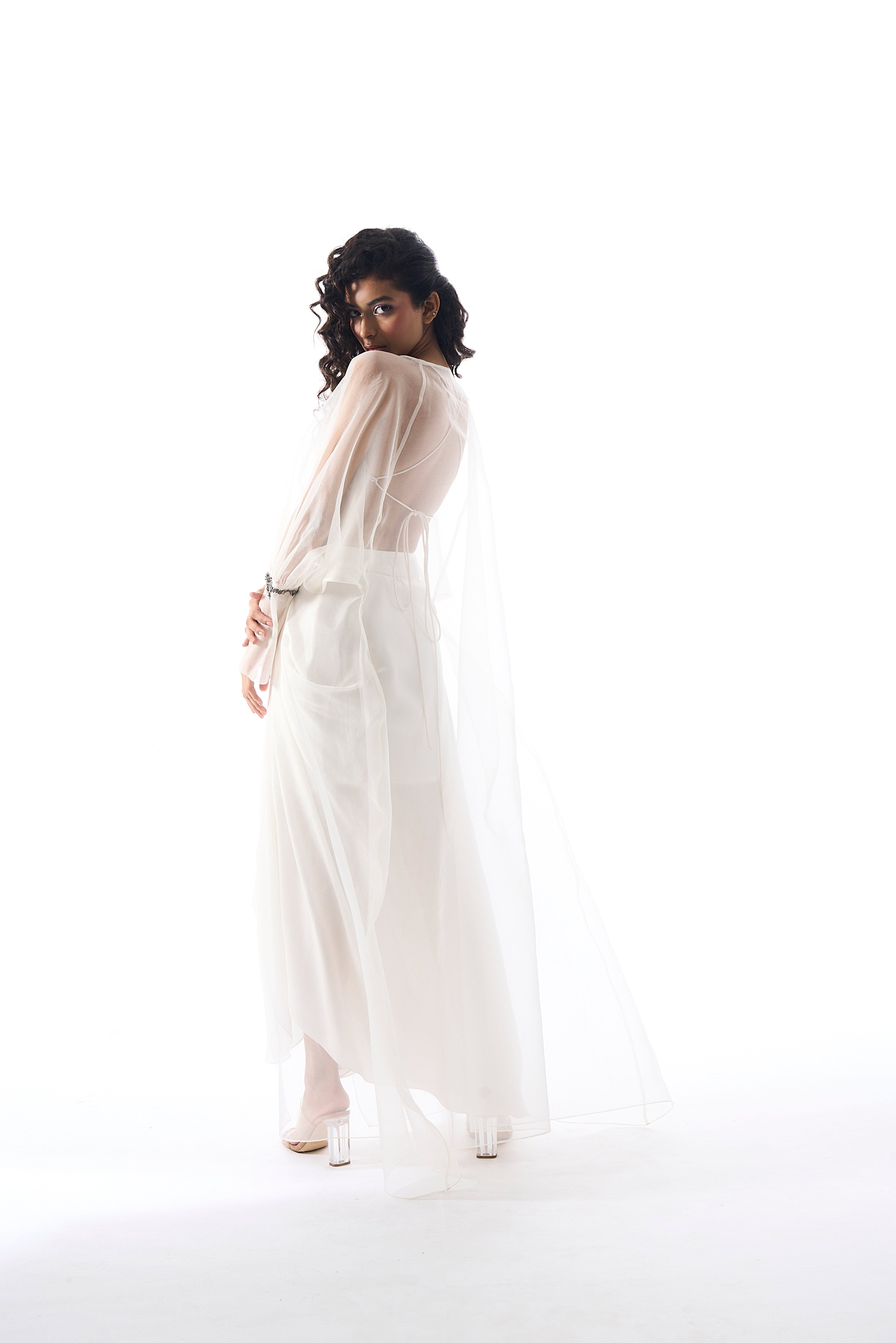 Showgirl Skirt in Off White
