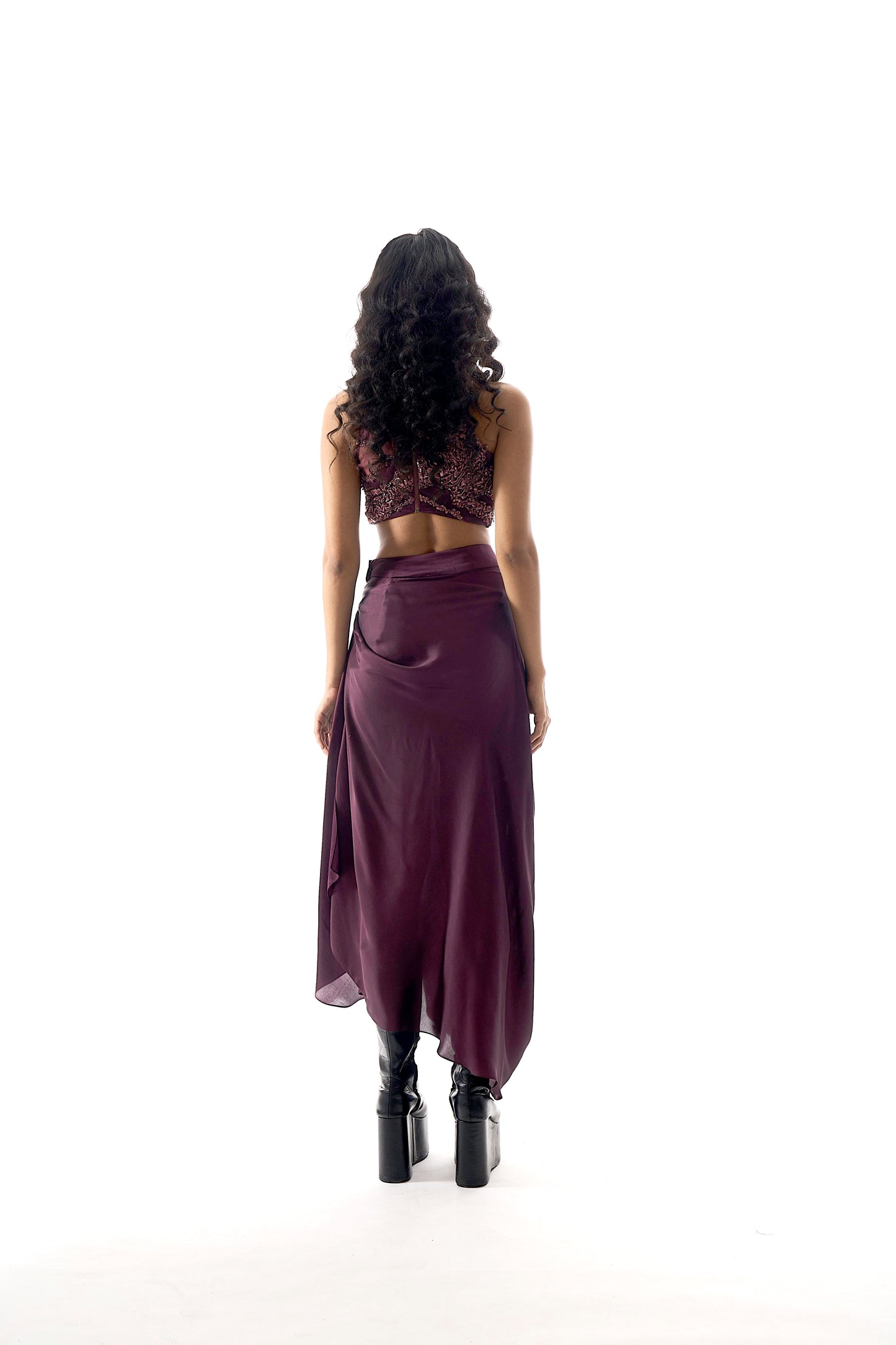 Showgirl Skirt in Burgundy