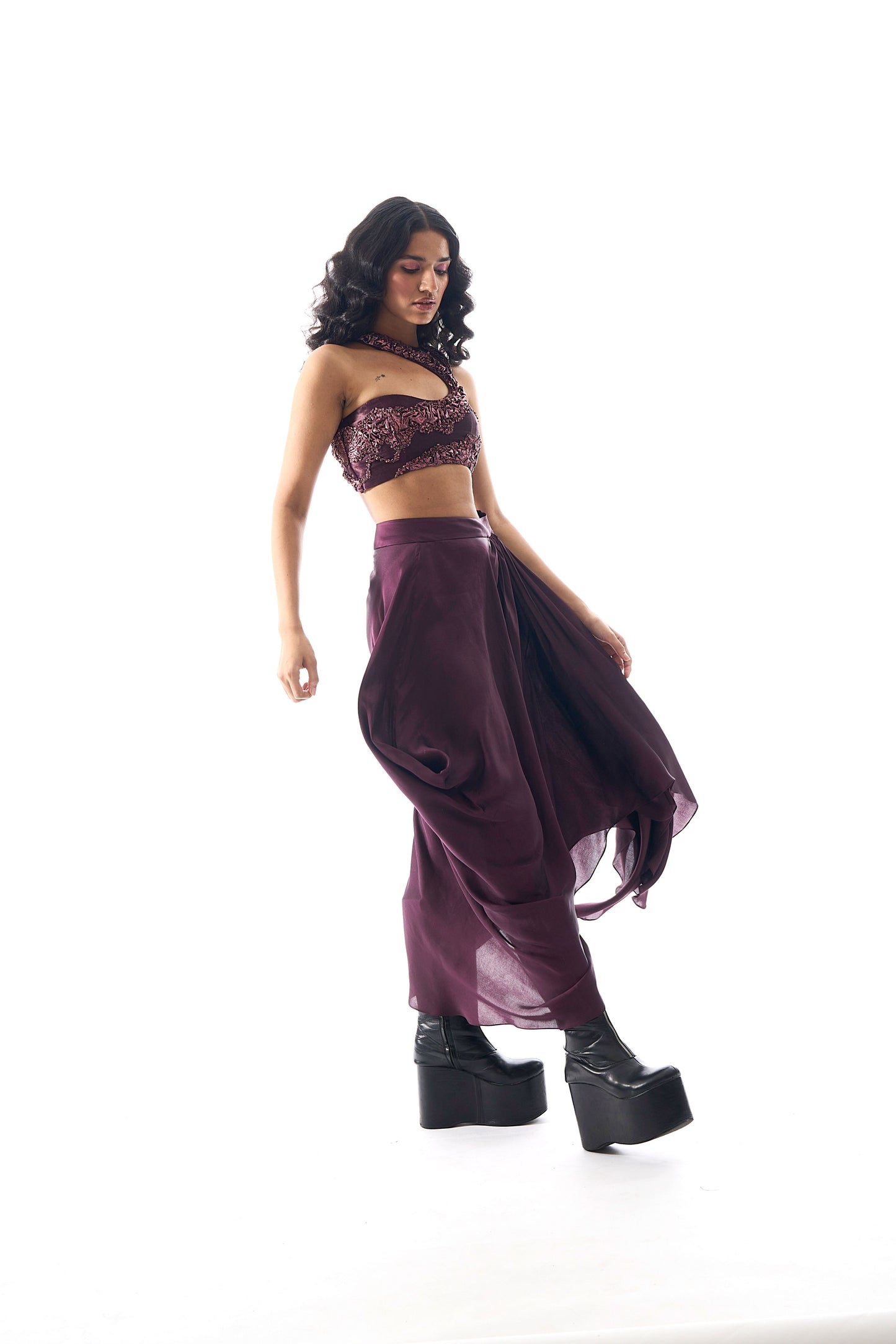 Showgirl Skirt in Burgundy