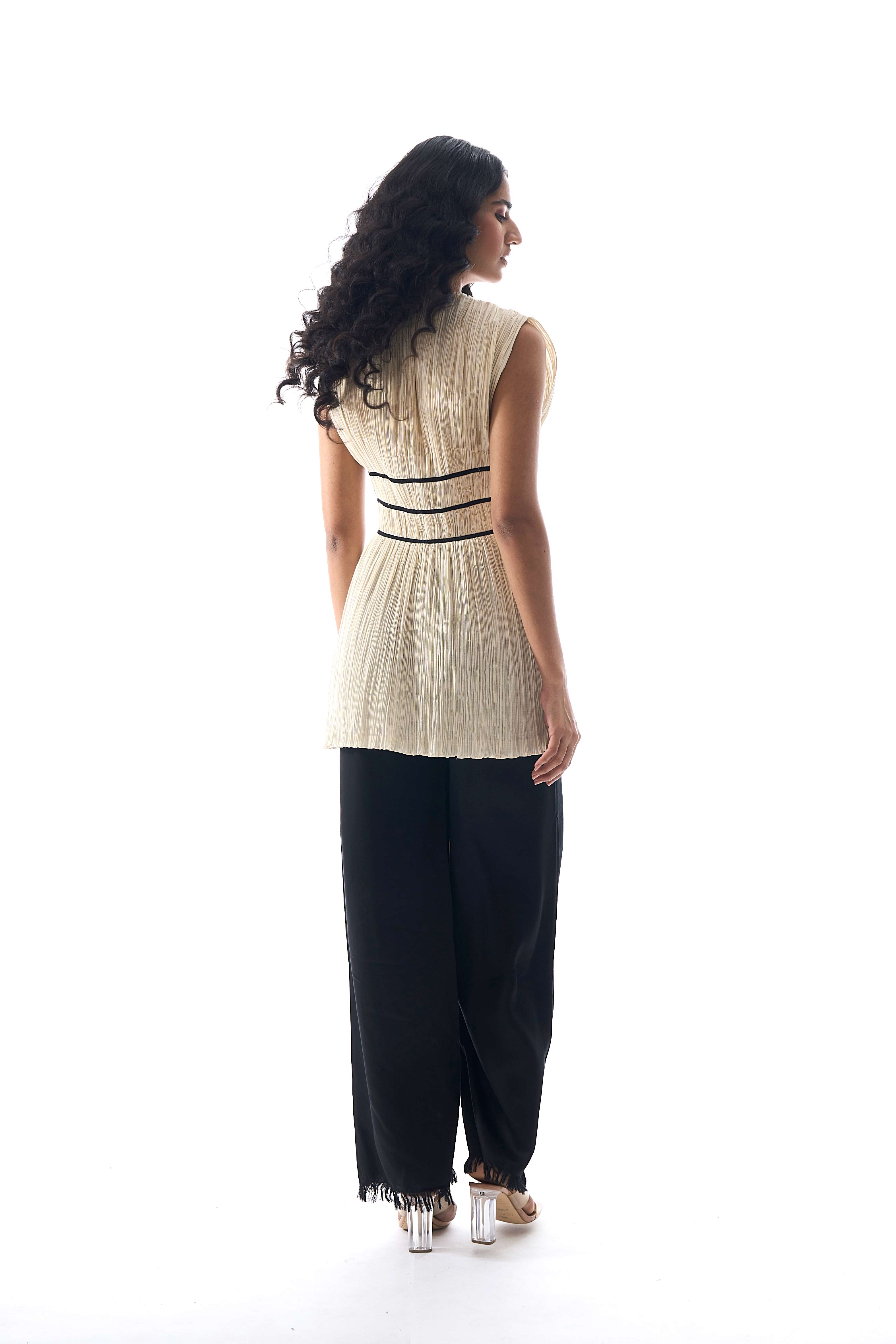 Romantique Ruched Top in Off White