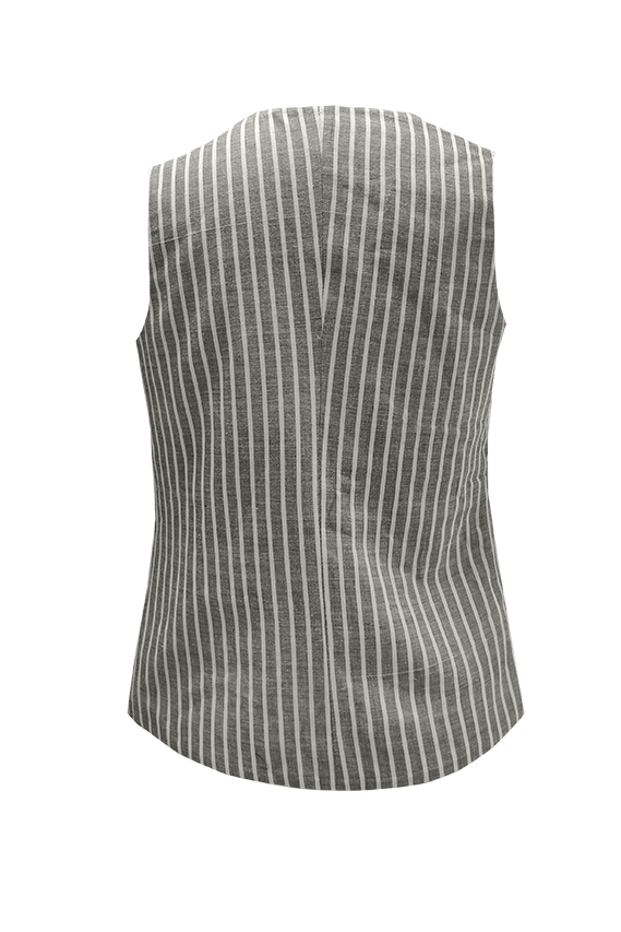 Grey Matter Striped Waistcoat