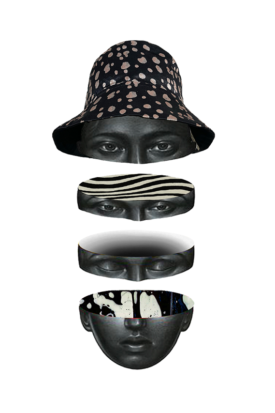 Phantasmagoria reversible bucket hat