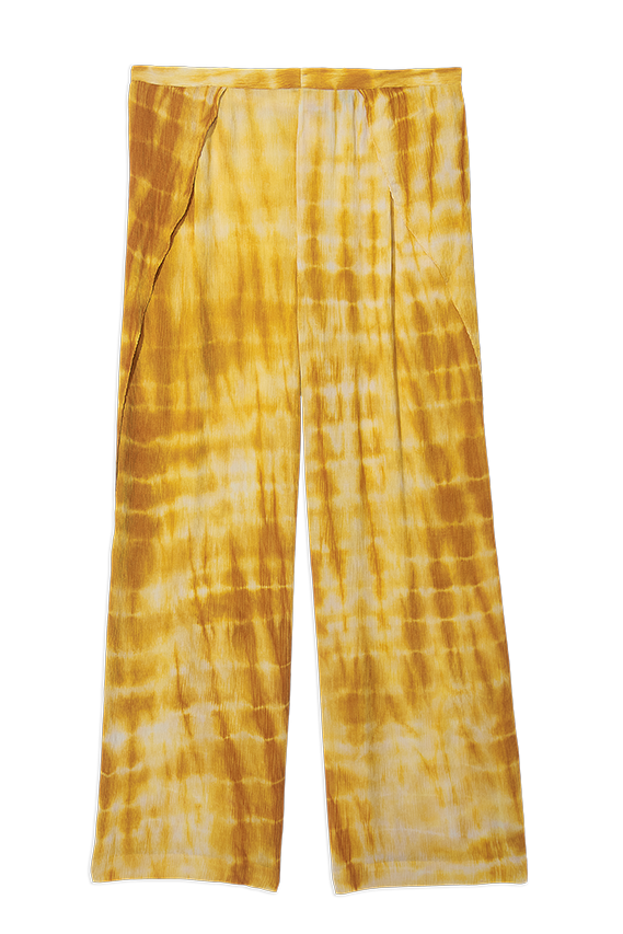 Soleil Pants - Mustard Slit Overlap