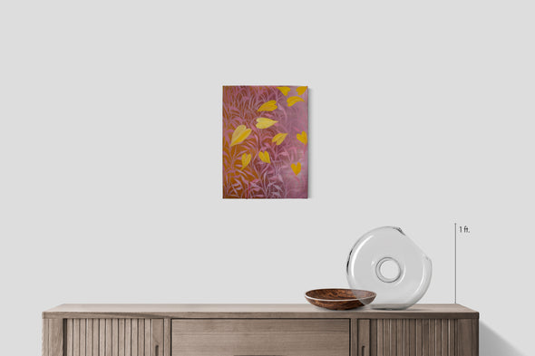 Tender wind over pink grass