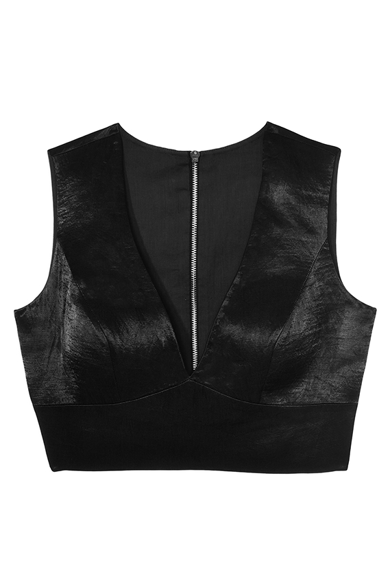 Canopy Clouds - Zipper Back Blouse