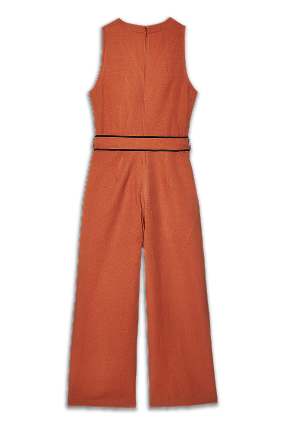cosmonaut jumpsuit orange for girls