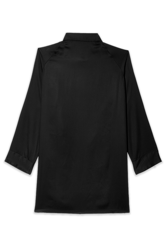 tessellate black long shirt for men