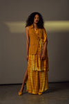 The Alchemist - Mustard Half n Half Draped Jacket